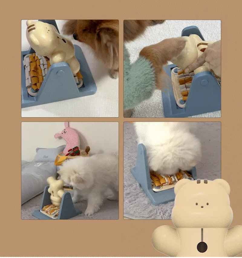 狗狗藏食玩具 旋轉松鼠益智漏食玩具