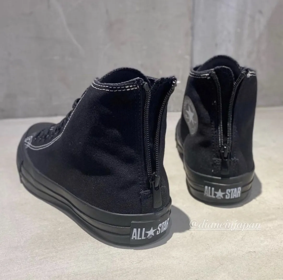 日本限定 CONVERSE 後拉鍊高筒鞋
