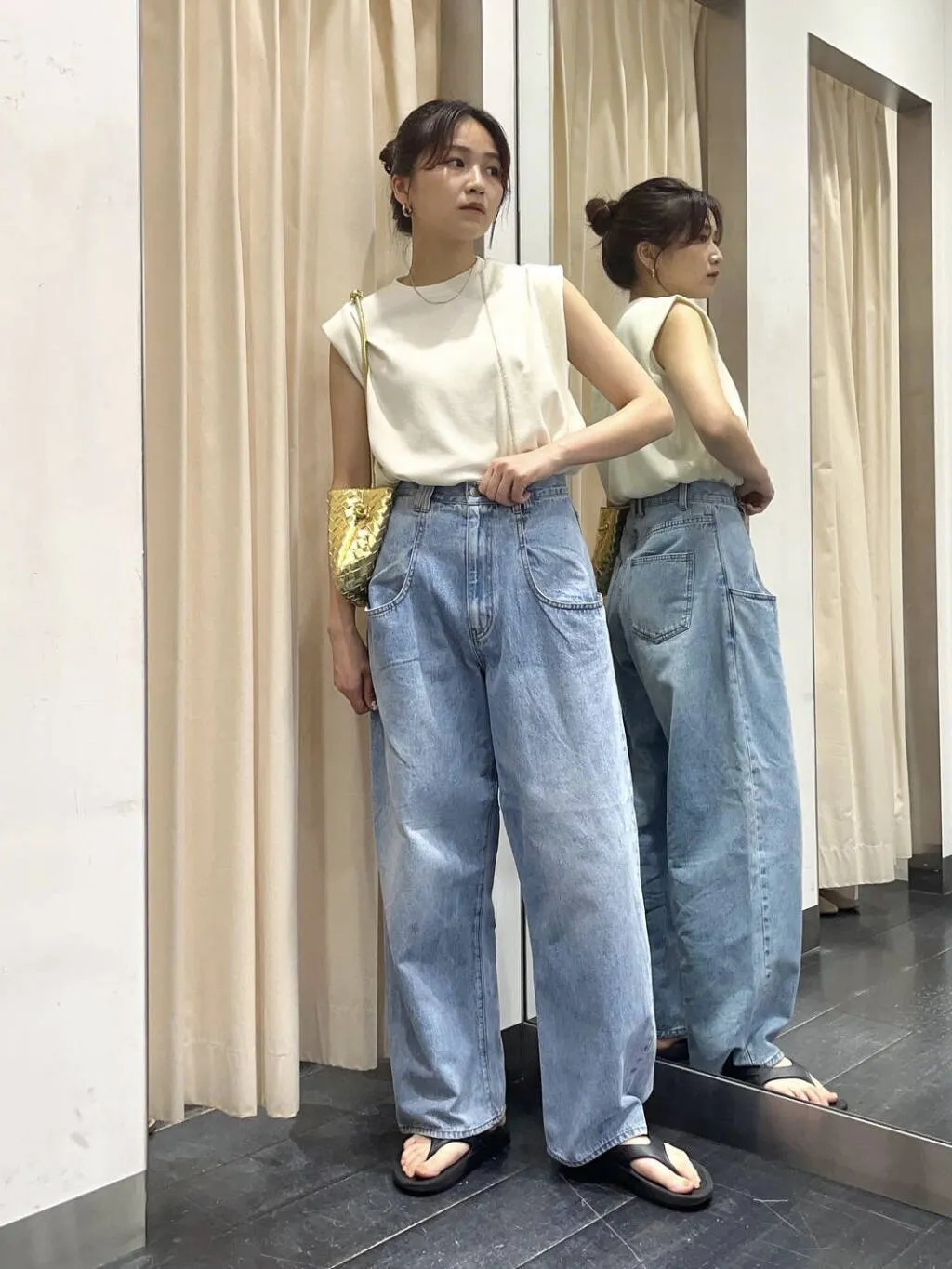 KBF 大口袋丹寧牛仔褲