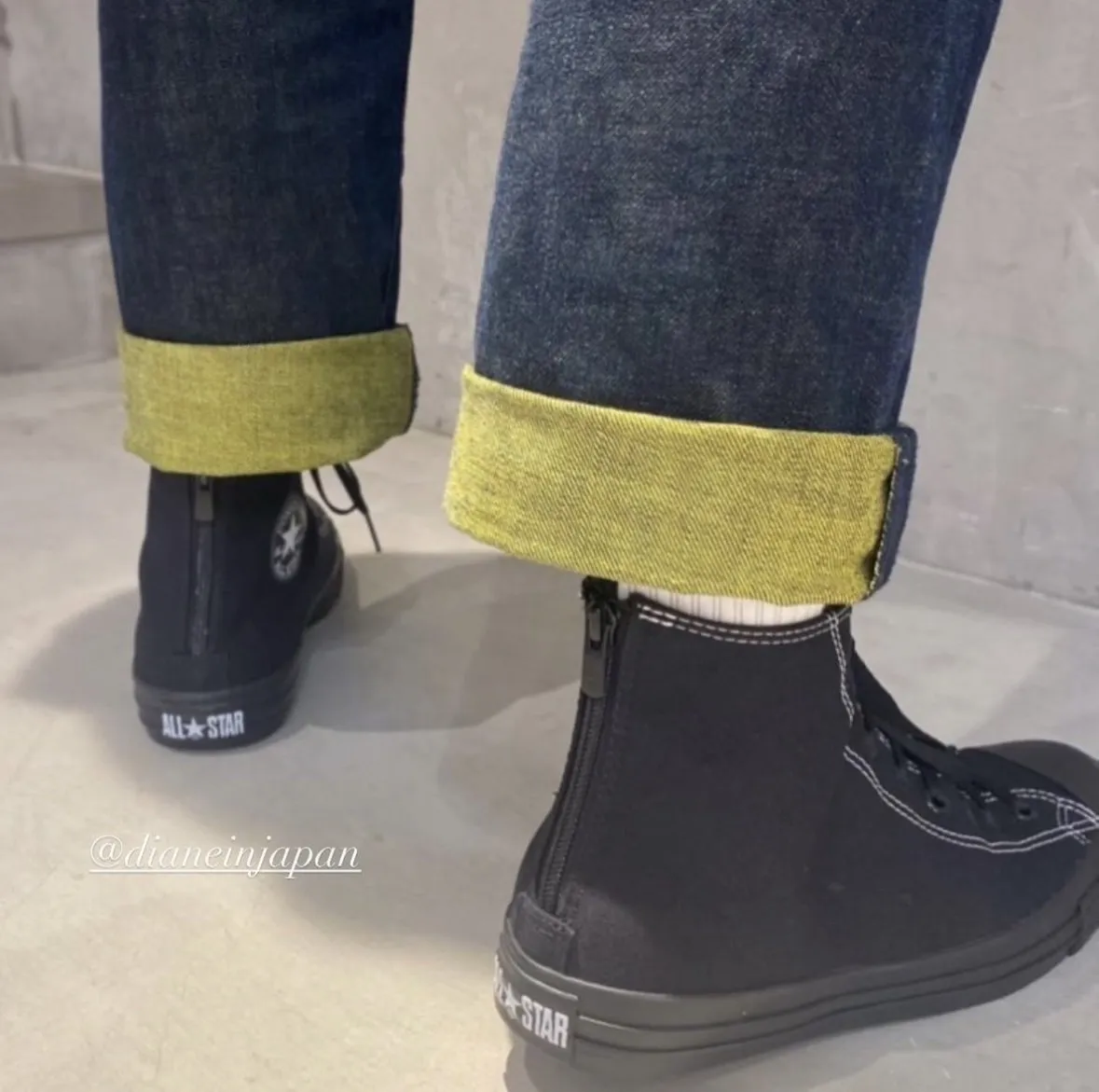 CONVERSE 高筒鞋 後拉鍊設計