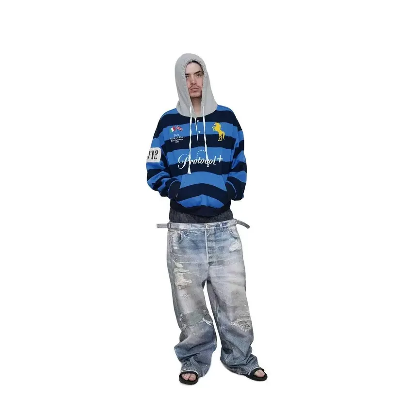 Protocol Index TROMPE-L'ŒIL LAYERED PANTS (BL - LAX STUDIO
