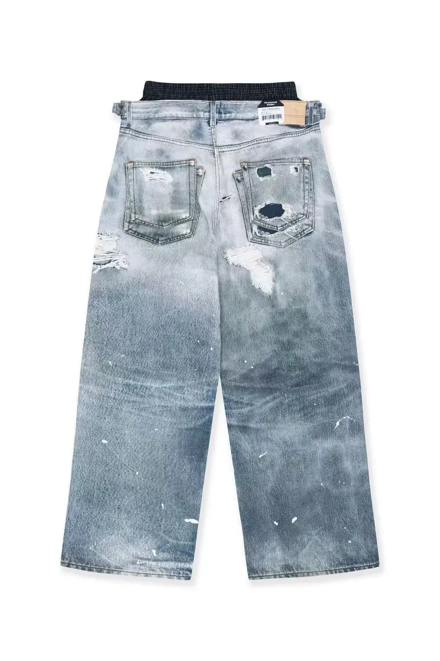 Protocol Index TROMPE-L'ŒIL LAYERED PANTS (BL - LAX STUDIO