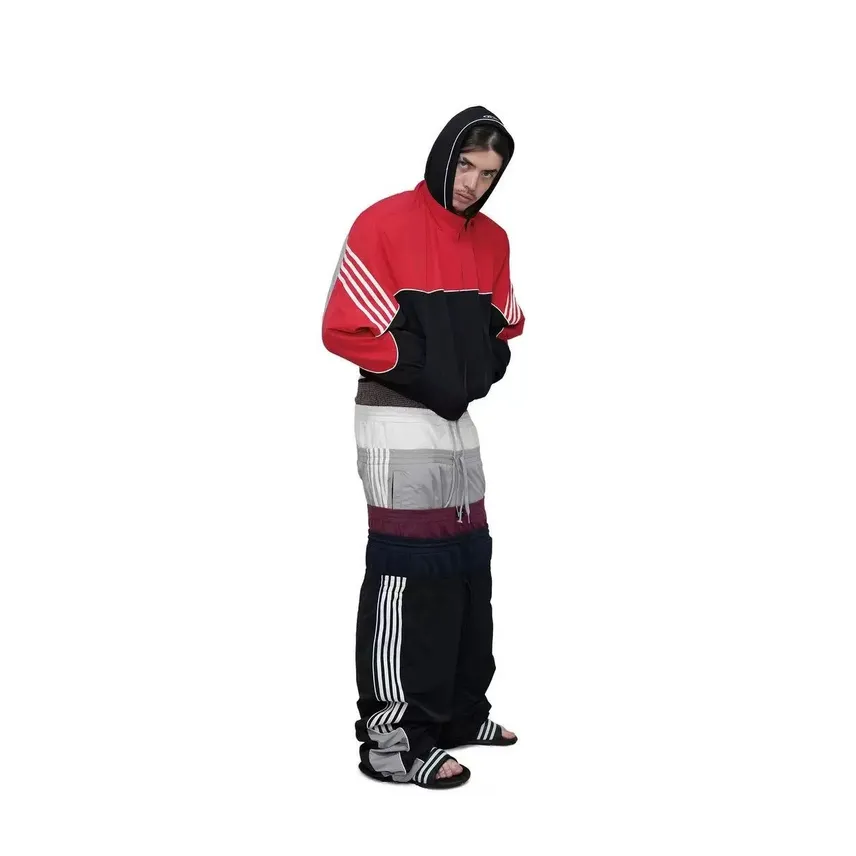 Protocol Index 3 LAYERED TRACK PANTS (BLACK) - LAX STUDIO