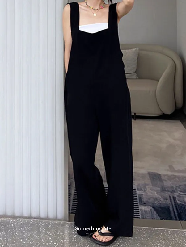 愜意慵懶背心連身褲 